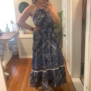 ❤️ Lucky Brand Blue Midi/Maxi Dress